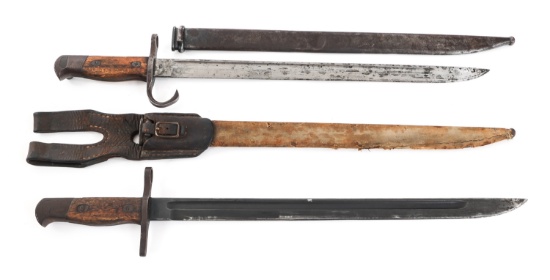 WWII IMPERIAL JAPANESE TYPE 30 BAYONET LOT OF 2