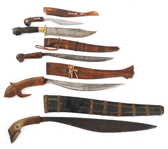 WWII ERA FILIPINO KNIFE LOT OF 5