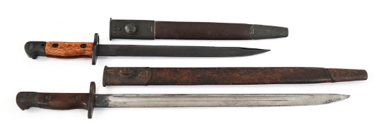 WWI - WWII BRITISH & INDIAN BAYONET LOT OF 2