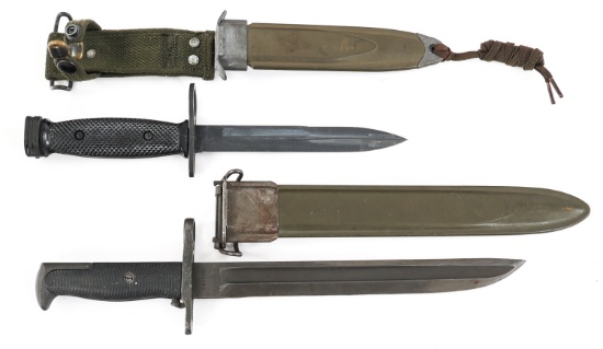 WWII - VIETNAM WAR US ARMY M1905E1 & M7 BAYONETS