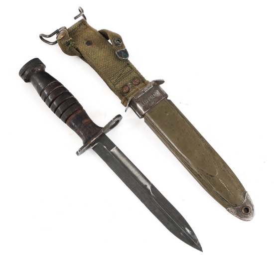 WWII US ARMY M4 BAYONET & SCABBARD By KINFOLKS