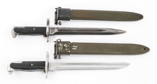 WWII US ARMY 1905E1 & M1 BAYONET LOT OF 2