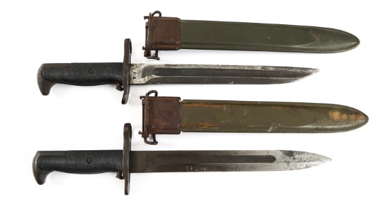 WWII US ARMY M1905E1 & M1 BAYONET LOT OF 2