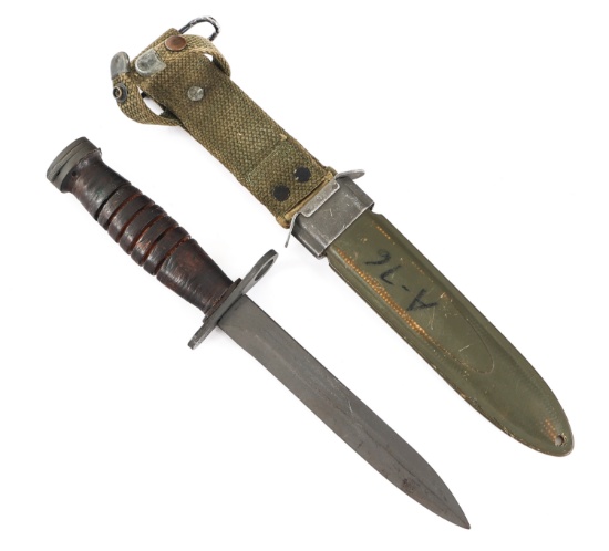 WWII US ARMY M4 BAYONET & SCABBARD By PAL