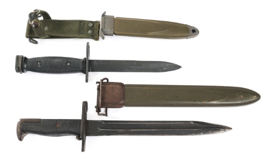 WWII - VIETNAM WAR US ARMY M1905E1 & M7 BAYONETS