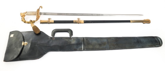 COLD WAR US NAVY M1852 OFFICER DRESS SWORD