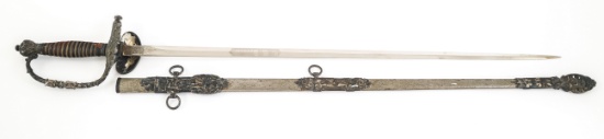 EARLY 20th C. KNIGHTS OF PYTHIAS NAMED SWORD