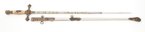 EARLY 20th C. KNIGHTS TEMPLAR NAMED SWORD