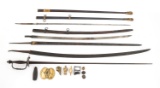 18th C. - WWI WORLD MILITARY SWORD BLADES & PARTS