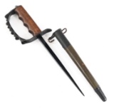 WWI US AEF M1917 A.C. CO TRENCH KNIFE & SCABBARD