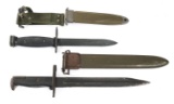 WWII - VIETNAM WAR US ARMY M1905E1 & M7 BAYONETS