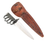 WWII STELZIG KNUCKLE FIGHTING KNIFE & SHEATH