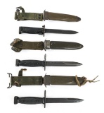COLD WAR US M5A1 & M7 BAYONETS LOT OF 3