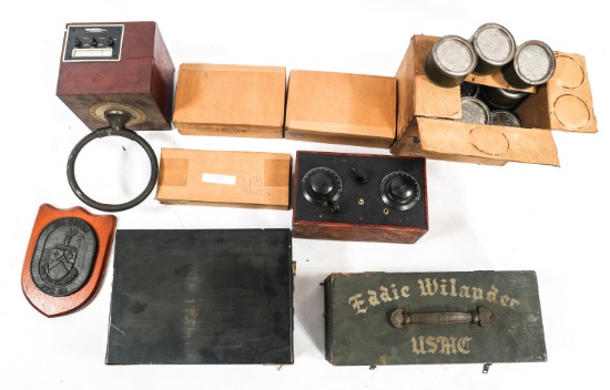 WWII - COLD WAR USMC TOOL BOX & CIVILIAN RADIOS