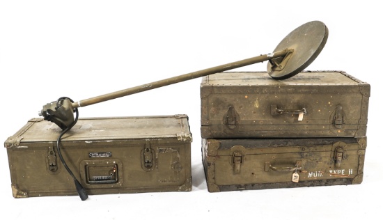 WWII US ARMY COE DETECTOR SETS & CRATES