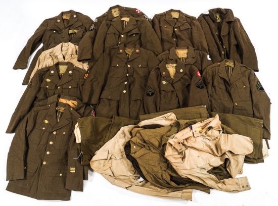 WWII - KOREAN WAR US ARMY ENLISTED UNIFORM ITEMS