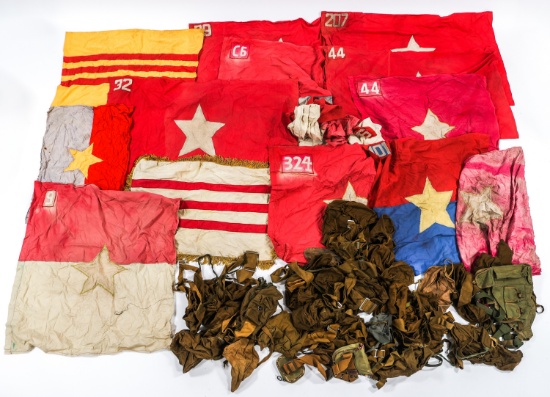 NOVELTY VIETNAM WAR NVA & ARVN FLAGS & FIELD GEAR