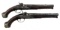 19th C. ITALIAN PERCUSSION HORSE PISTOL PAIR