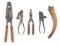 BULLET MOLDS, RELOADING TOOLS, AND POWDER HORN