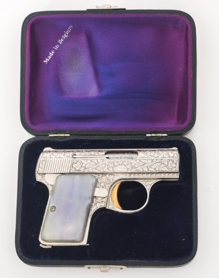 ENGRAVED FN BABY BROWNING 6.35 CALIBER PISTOL
