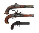 PISTOLS - MIQUELET, PERCUSSION, PEPPERBOX