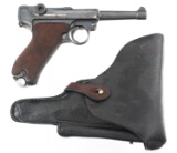 1913 GERMAN ERFURT 9x19mm CALIBER LUGER PISTOL
