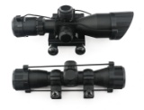 2.5-10X40 RIFLE SCOPE & AIM SPORTS 4X32 SCOPE