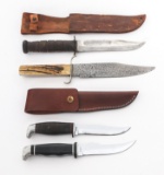 WWII USN Mk II KA BAR AND UTILITY KNIFE LOT