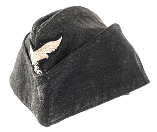 WWII GERMAN LUFTWAFFE GROUND CREW HBT OVERSEAS CAP