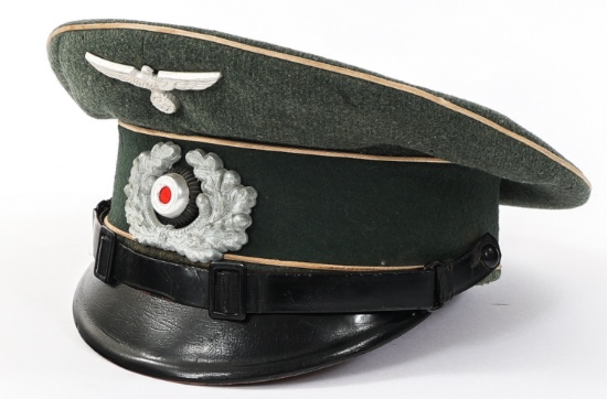WWII GERMAN HEER NCO VISOR CAP