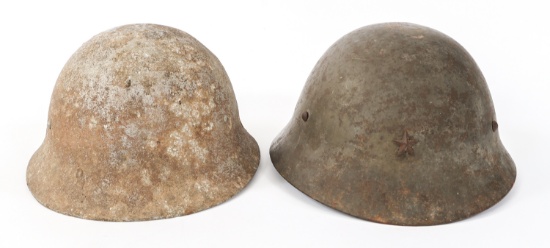 WWII IMPERIAL JAPANESE CIVIL DEFENSE HELMETS