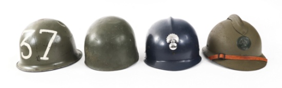 POST WWI - COLD WAR FRENCH HELMET LOT OF 4