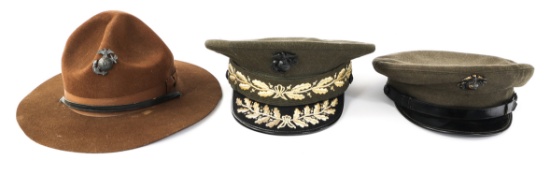 COLD WAR USMC COMMANDANTS VISOR CAP & HEADGEAR