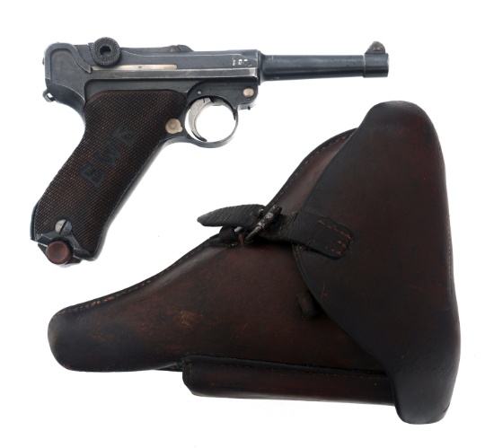 1916 BAVARIAN EWB ERFURT P08 9mm LUGER PISTOL