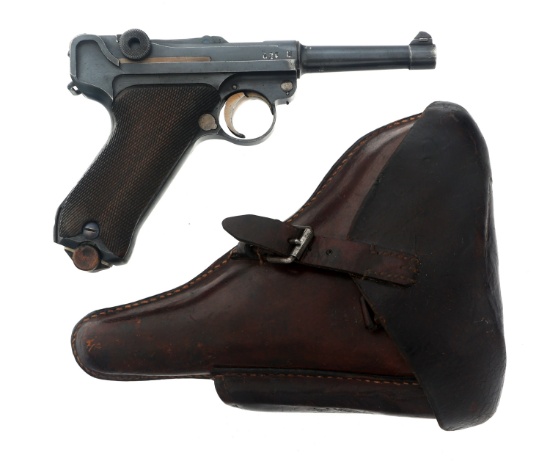 1918 GERMAN ERFURT MODEL P08 9mm LUGER PISTOL