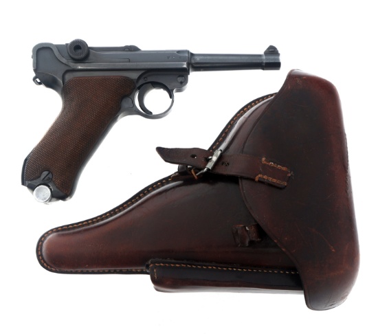 1938 GERMAN NAVY S/42 MAUSER P08 9mm LUGER PISTOL