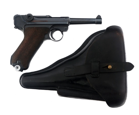 GERMAN POLICE EAGLE L MAUSER BANNER LUGER PISTOL