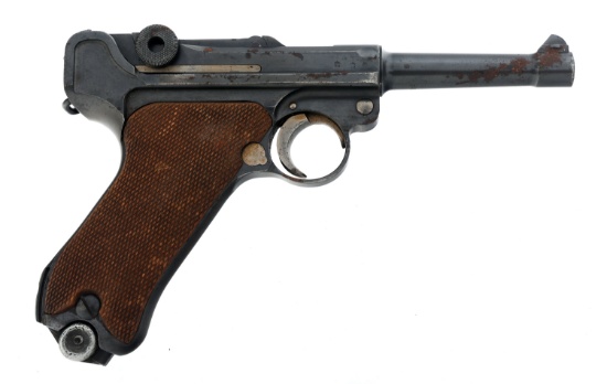 WWII GERMAN S/42 CODE MAUSER MODEL P08 9mm PISTOL