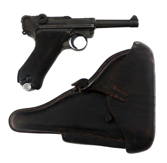 WWII GERMAN S/42 CODE MAUSER MODEL P08 9mm PISTOL