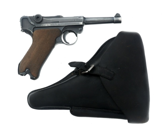 1938 GERMAN S/42 MAUSER P08 9mm LUGER PISTOL