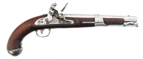 US S. NORTH MODEL 1819 .54 CAL FLINTLOCK PISTOL