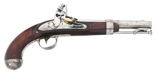 1843 A. WATERS MODEL 1836 .54 CAL FLINTLOCK PISTOL
