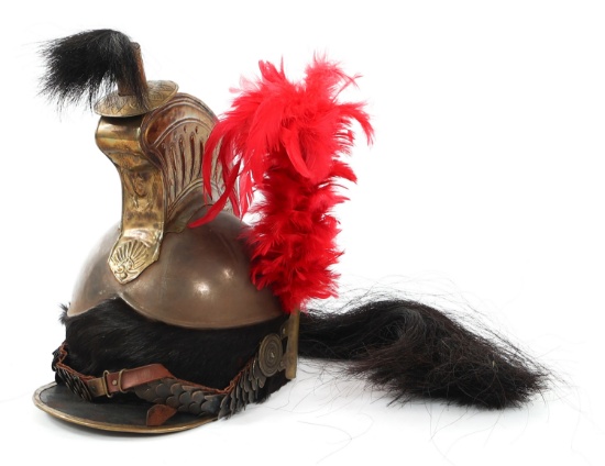 EARLY 20th C. FRENCH 1ST EMPIRE CUIRASSIER HELMET