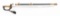WWII US NAVY M1852 NAMED OFFICER DRESS SWORD