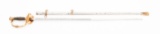 CIVIL WAR US ARMY M1860 STAFF & FIELD OFF. SWORD