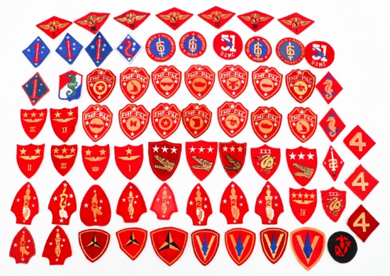 WWII - KOREAN WAR US MARINE CORPS PATCHES