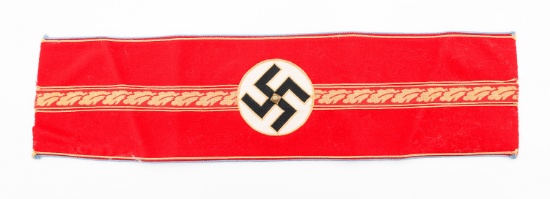 WWII GERMAN NSDAP ORTSGRUPPE ZELLENLEITER ARMBAND