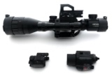 HIRAM RIFLE SCOPE AND INSIGHT FLASHLIGHT