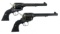 SEQUENTIAL PAIR RUGER VAQUERO .45 CAL REVOLVERS