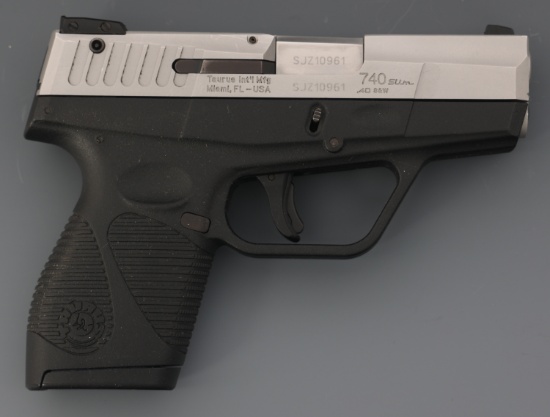 TAURUS MODEL 740 SLIM .40 S&W CALIBER PISTOL